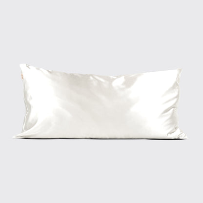 KITSCH Ivory King Satin Pillowcase lifestyle shot