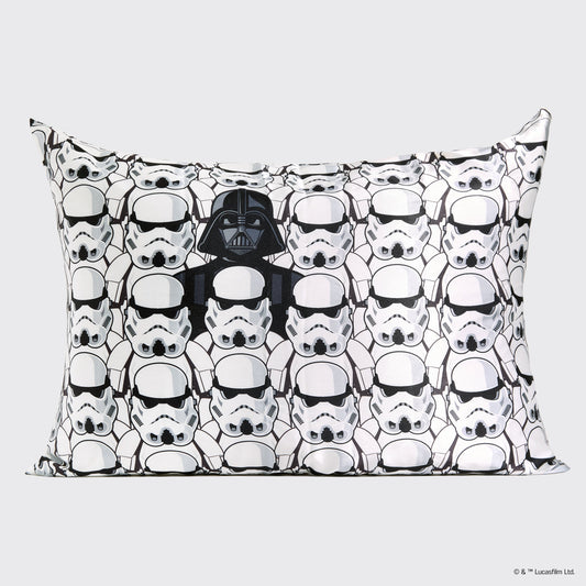 Star Wars x Kitsch Darth Vader Satin Pillowcase — Standard — flat